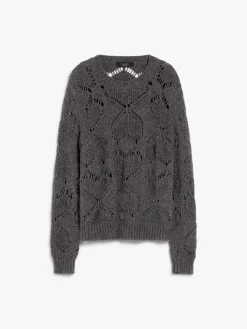 Open-knit wool-blend sweater