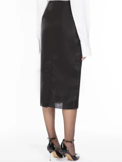 Organza midi skirt