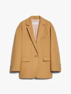 Oversize blazer in cotton canvas