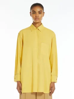 Oversize silk shirt
