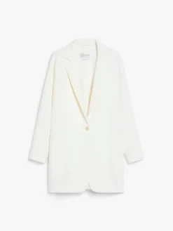 Oversize stretch-wool canvas jacket