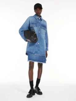 Oversized cotton denim jacket