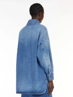 Oversized cotton denim jacket