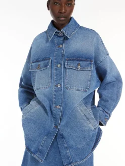 Oversized cotton denim jacket