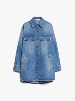 Oversized cotton denim jacket