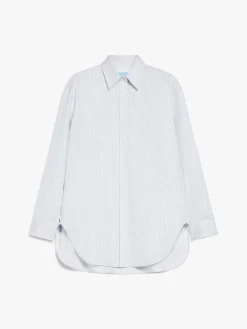 Oversized cotton twill shirt