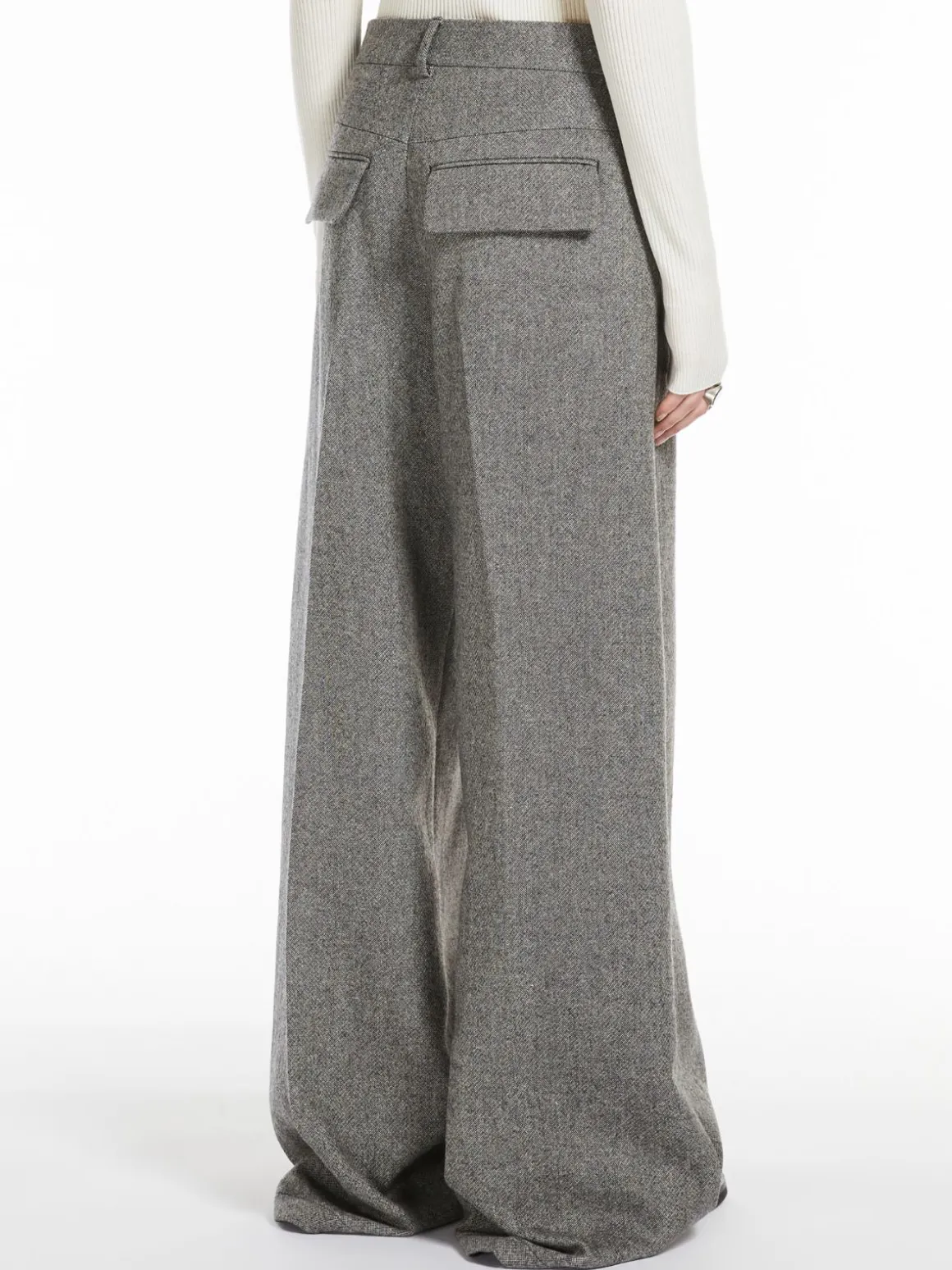 Oversized flared trousers