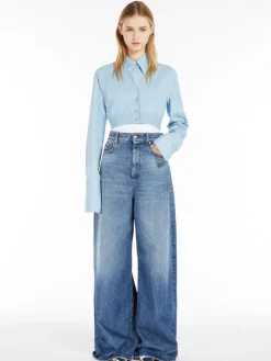 Oversized low-rise 5-pocket trousers