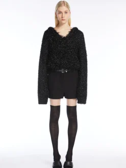 Oversized lurex sweater