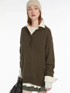 Oversized mohair-blend pullover