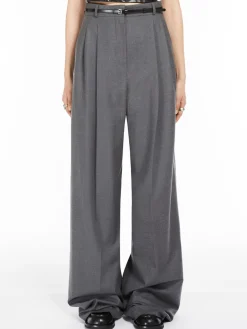 Oversized stretch wool trousers