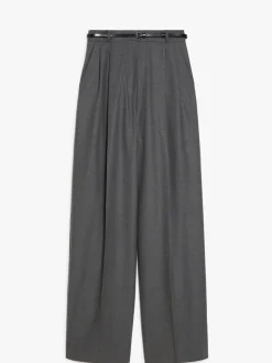 Oversized stretch wool trousers