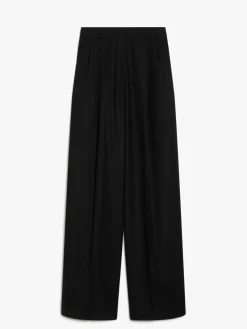 Oversized stretch wool trousers