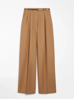 Oversized stretch wool trousers