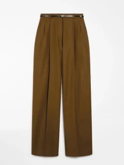 Oversized stretch wool trousers