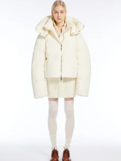 Oversized waterproof fabric down jacket