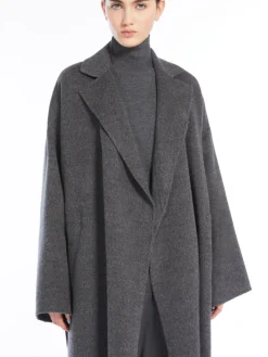 Oversized wool and alpaca coat