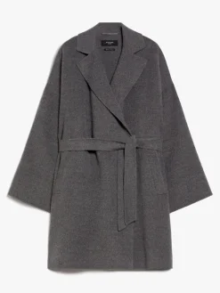 Oversized wool and alpaca coat
