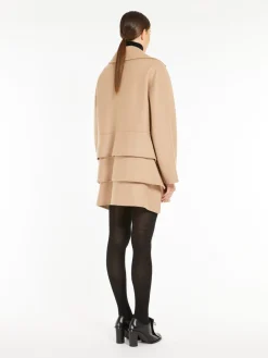 Oversized wool and cashmere coat