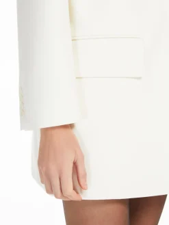 Oversized wool crêpe blazer