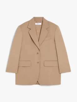 Oversized wool crêpe blazer