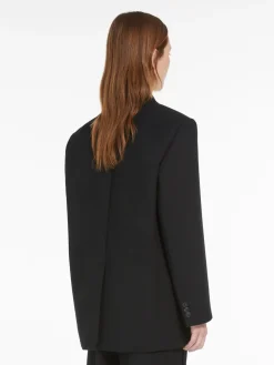 Oversized wool-blend blazer