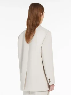 Oversized wool-blend blazer