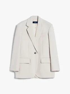 Oversized wool-blend blazer