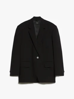 Oversized woollen cloth blazer