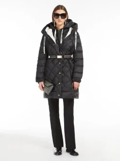 Parka in water-repellent canvas with hood