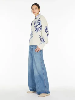 Patterned cotton yarn jumper