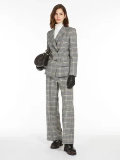 Patterned wool blazer