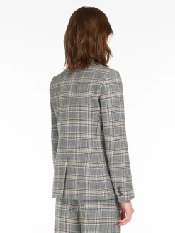 Patterned wool blazer