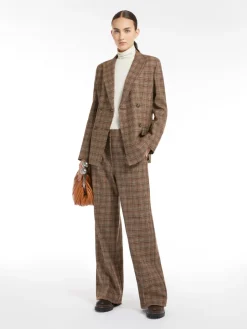 Patterned wool blazer