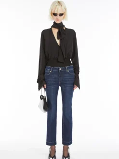 Perfect mini flare 5-pocket trousers