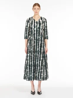 Printed cotton dress