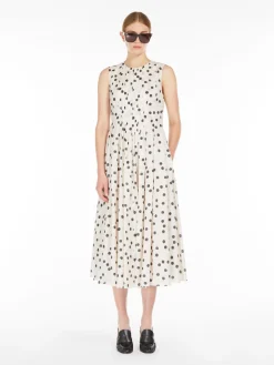 Printed cotton voile dress