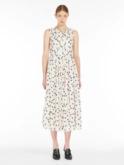 Printed cotton voile dress