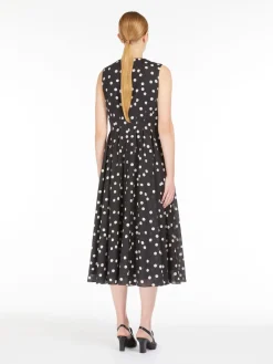 Printed cotton voile dress