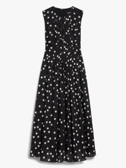 Printed cotton voile dress