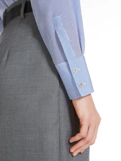 Printed crêpe de chine shirt