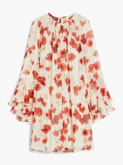 Printed georgette dress
