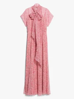 Printed georgette flared dress