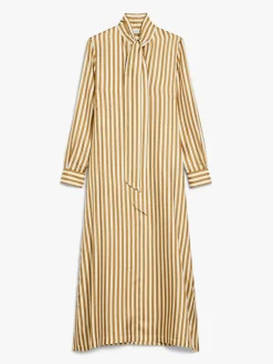 Printed silk caftan dress