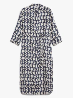 Printed silk dress