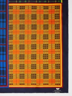Printed silk maxi pocket square