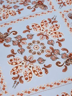 Printed silk maxi pocket square