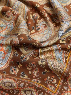 Printed silk scarf