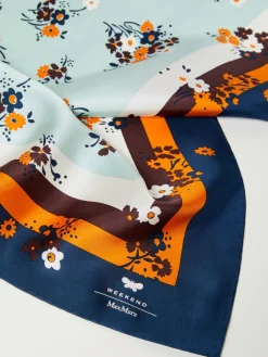 Printed silk scarf