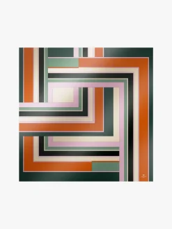 Printed silk scarf